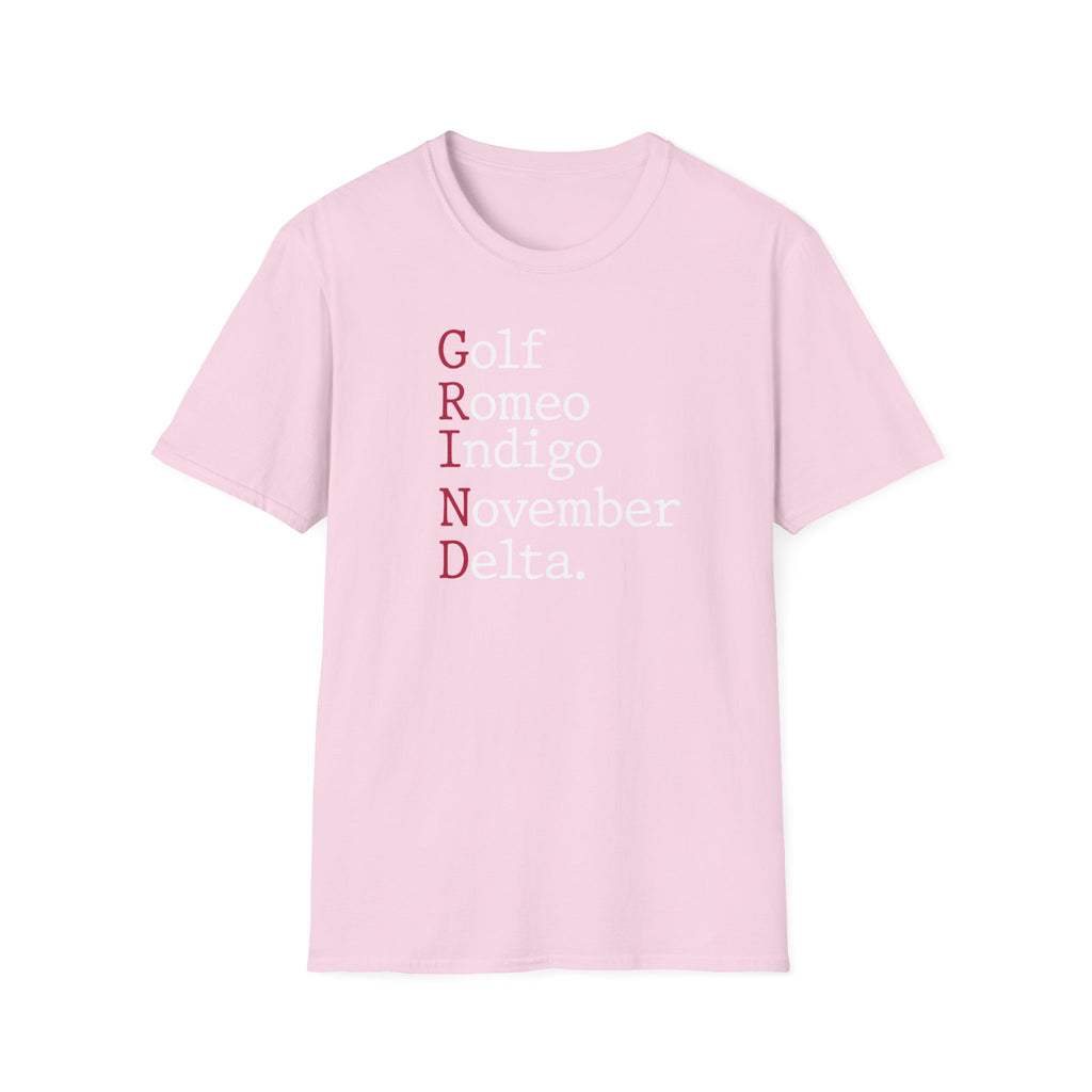 GRIND Phonetic Typographic Vintage Gym T-Shirt
