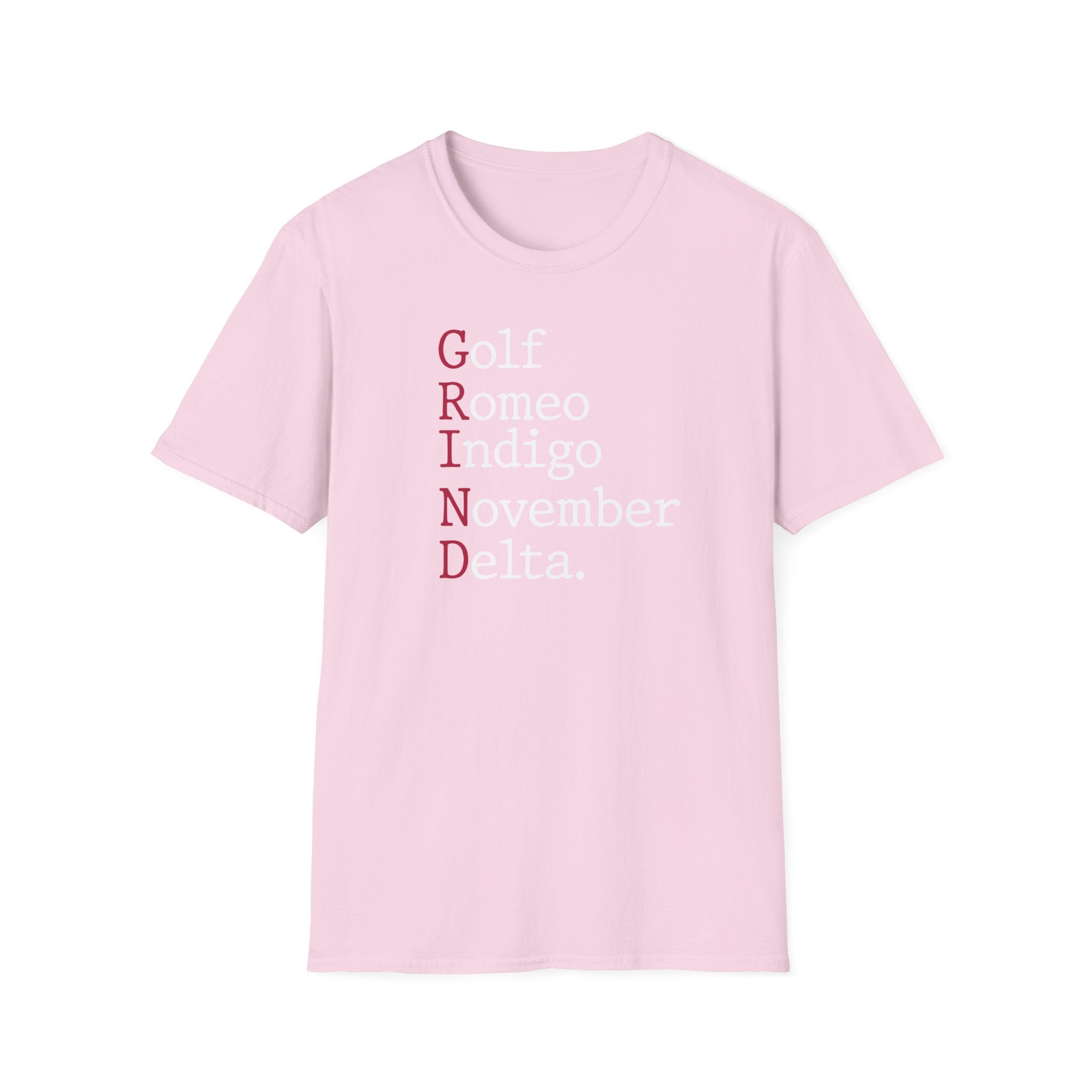 GRIND Phonetic Typographic Vintage Gym T-Shirt