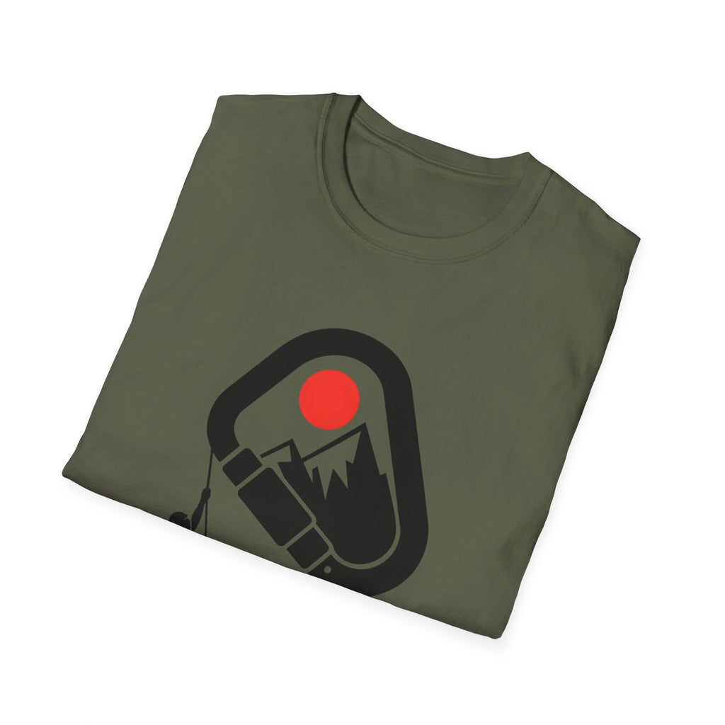 Rappelling climber silhouette T-Shirt
