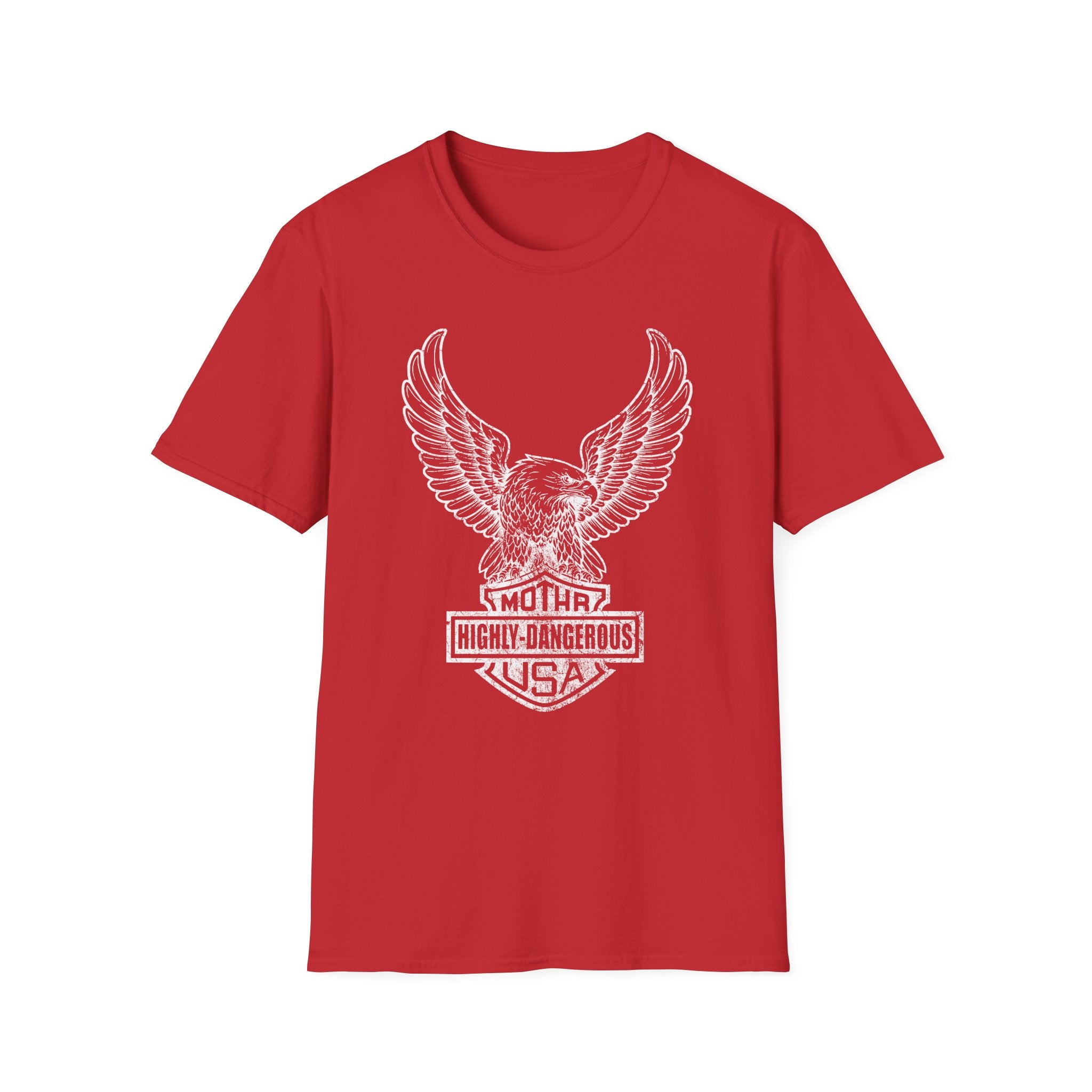 Dangerous Eagle Graphic Retro Gym T-Shirt