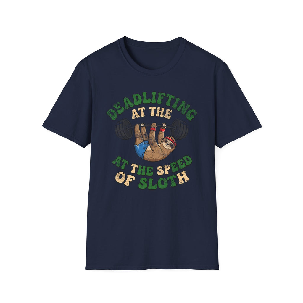 Deadlifting At The Speed of Sloth Vintage Gym T-Shirt