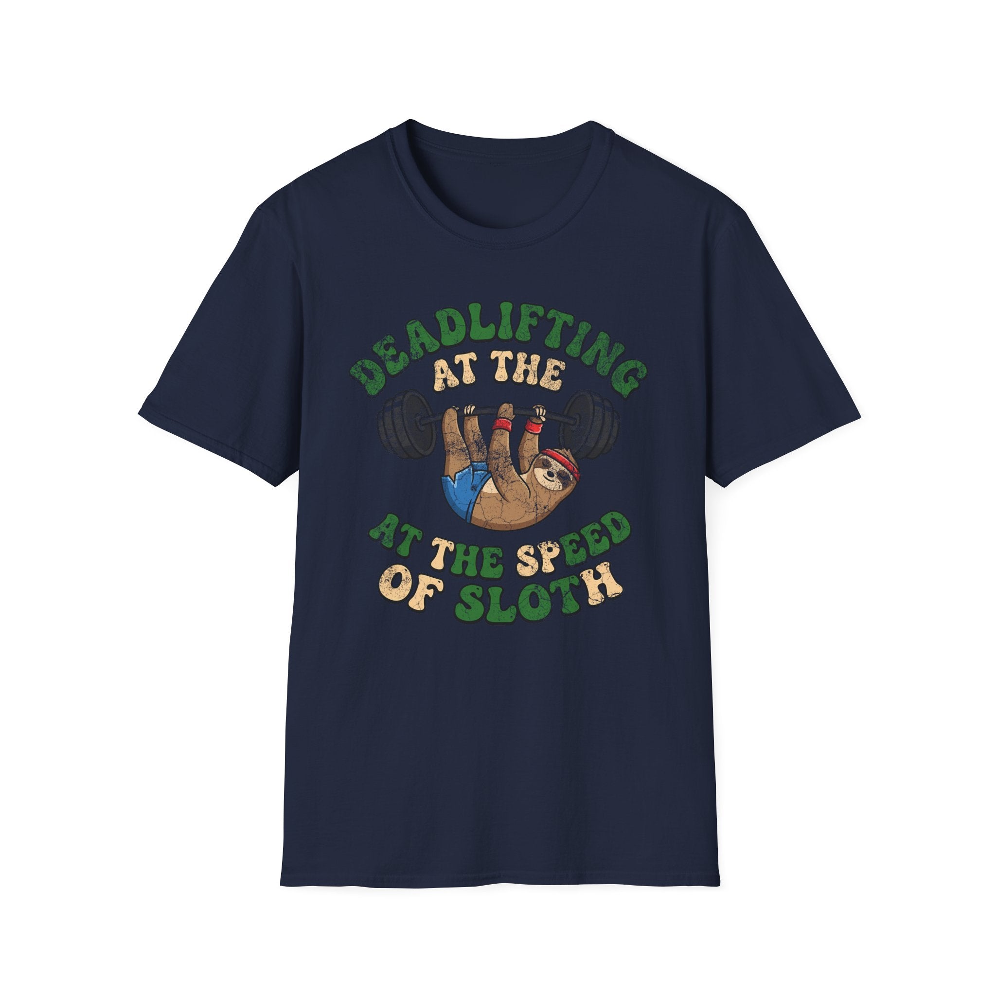 Deadlifting At The Speed of Sloth Vintage Gym T-Shirt
