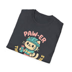 Cycling Cat Illustration T-Shirt