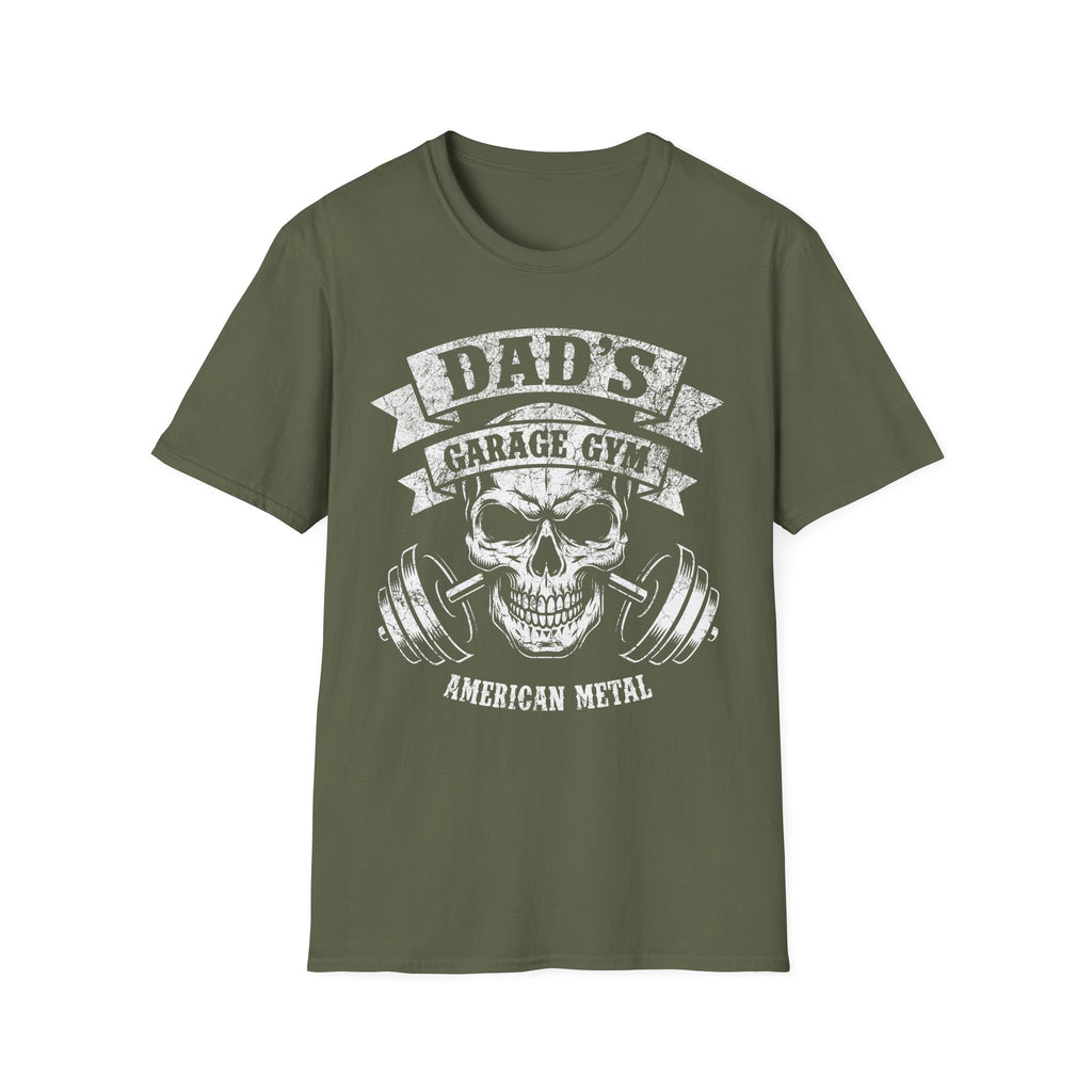 Dads Garage American Metal Graphic Vintage Gym Tee-Shirt