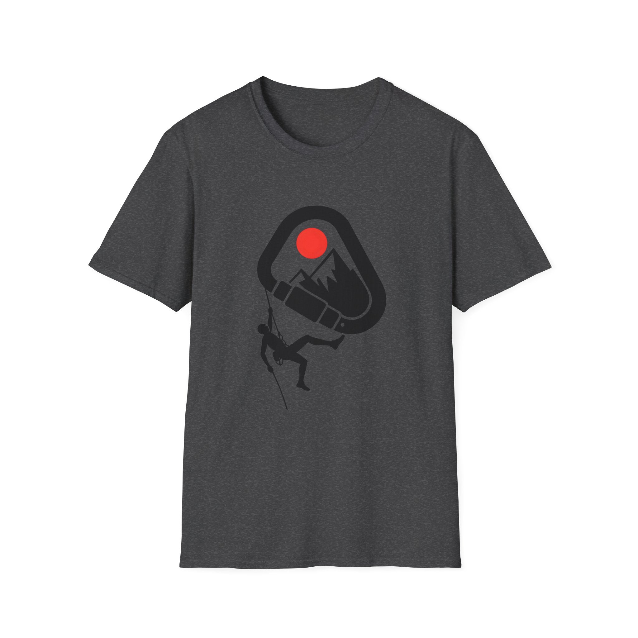 Rappelling climber silhouette T-Shirt