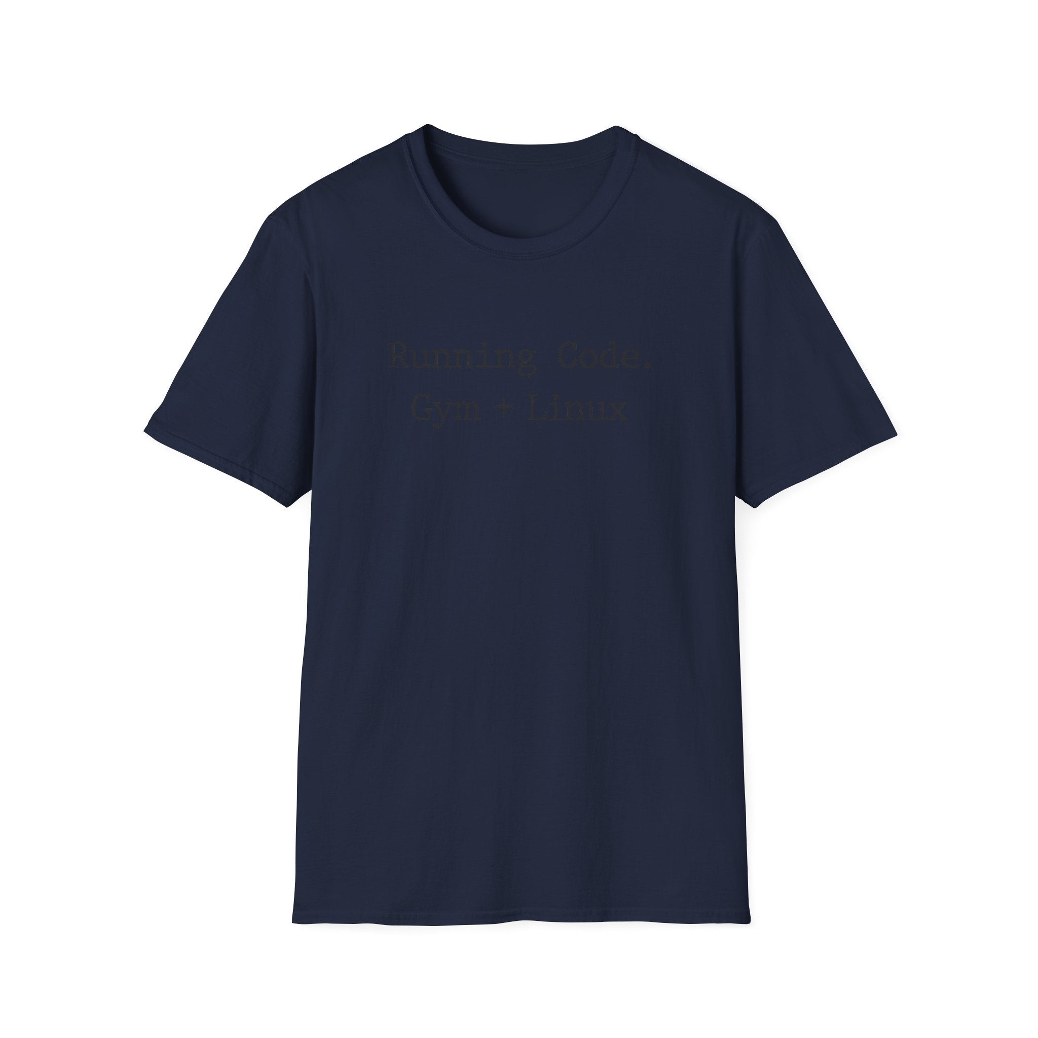 Running Code Gym Linux Typographic Vintage Gym T-Shirt