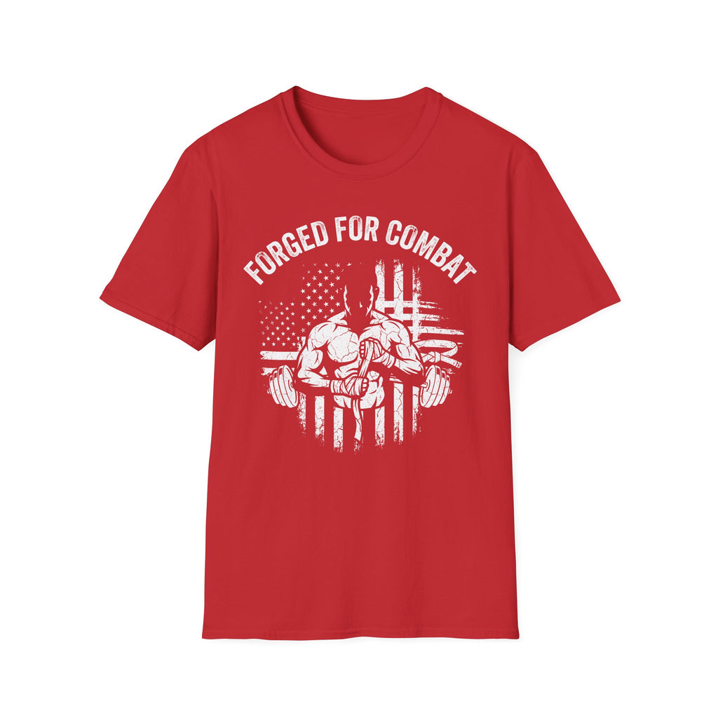 Forged for Combat Club Gym Vintage Retro Gym T-Shirt