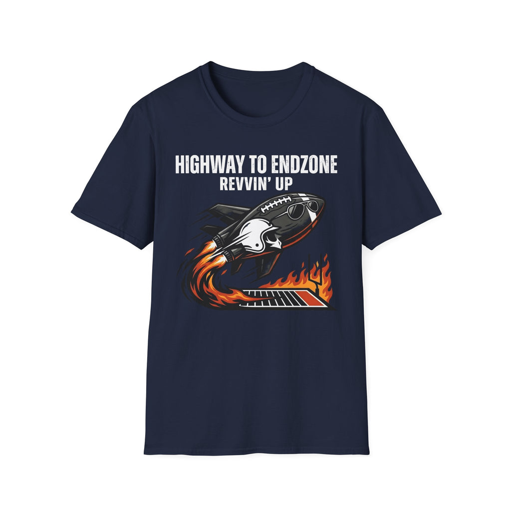 Gridiron Highway To Endzone Revvin Up Gym T-Shirt