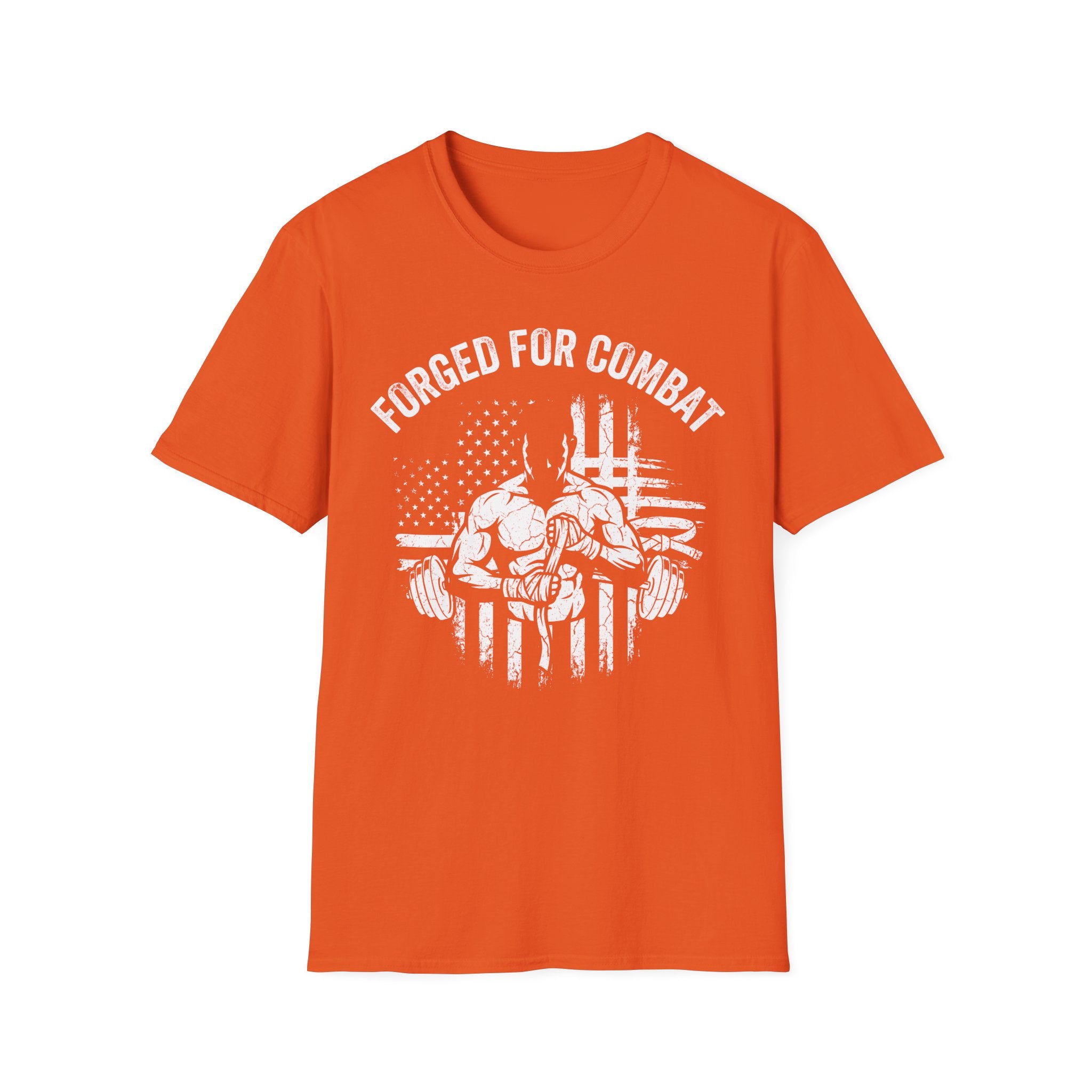 Forged for Combat Club Gym Vintage Retro Gym T-Shirt