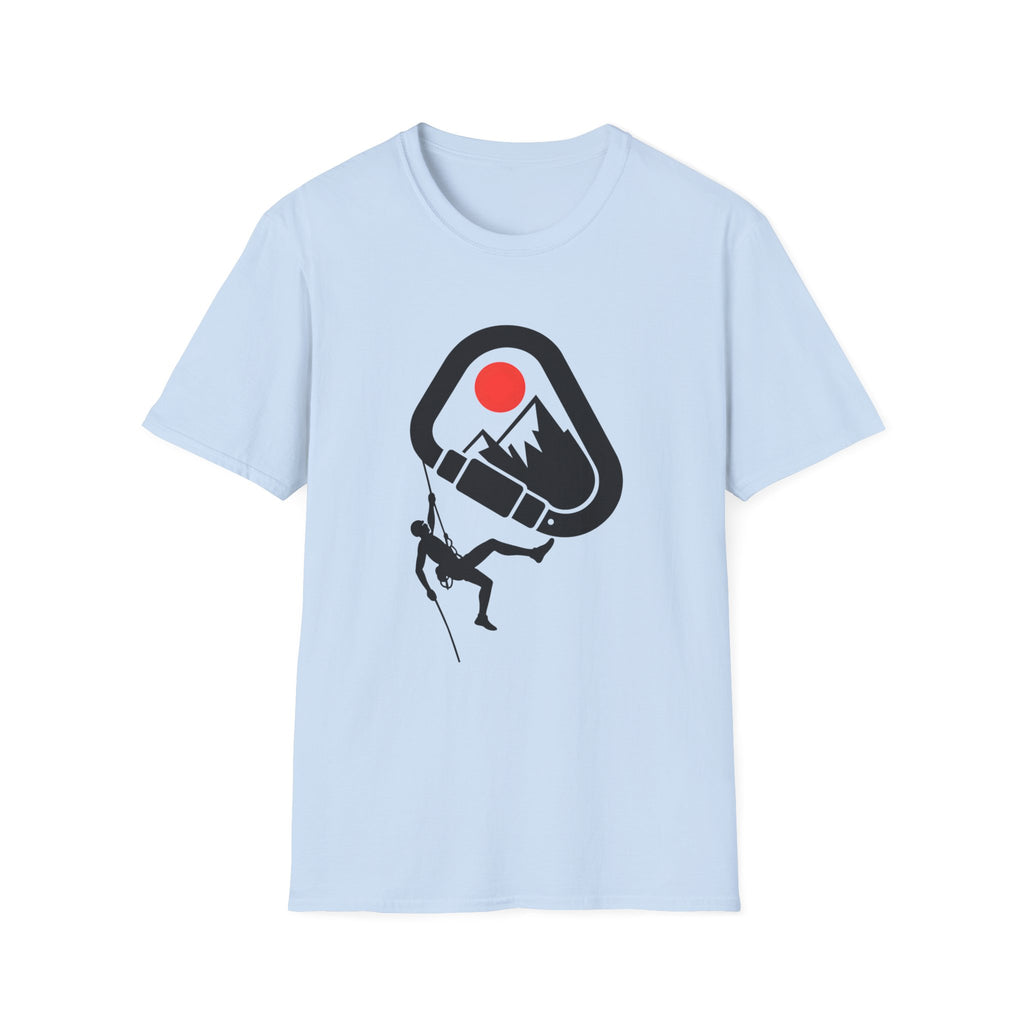 Rappelling climber silhouette T-Shirt