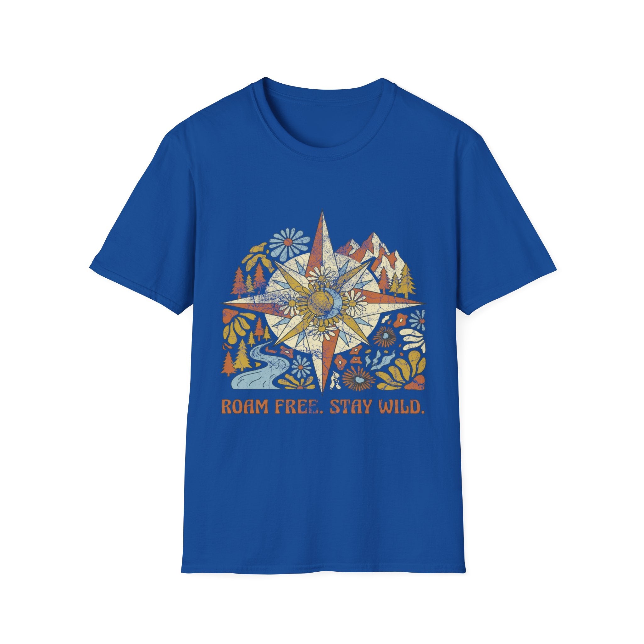 Roam Free Stay Wild Retro Gym T-Shirt