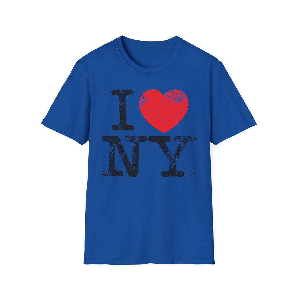 I Love NY Grunge Black Designer Gymwear T-Shirt