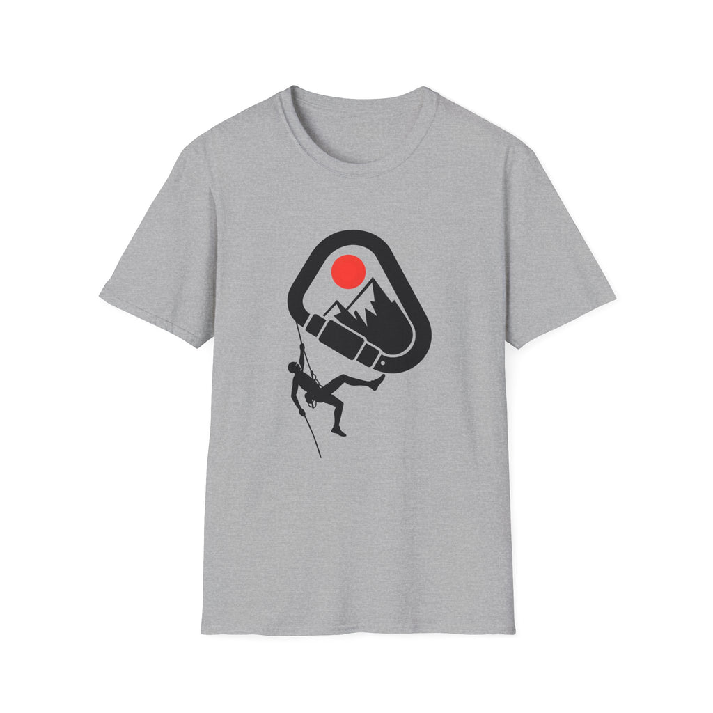 Rappelling climber silhouette T-Shirt