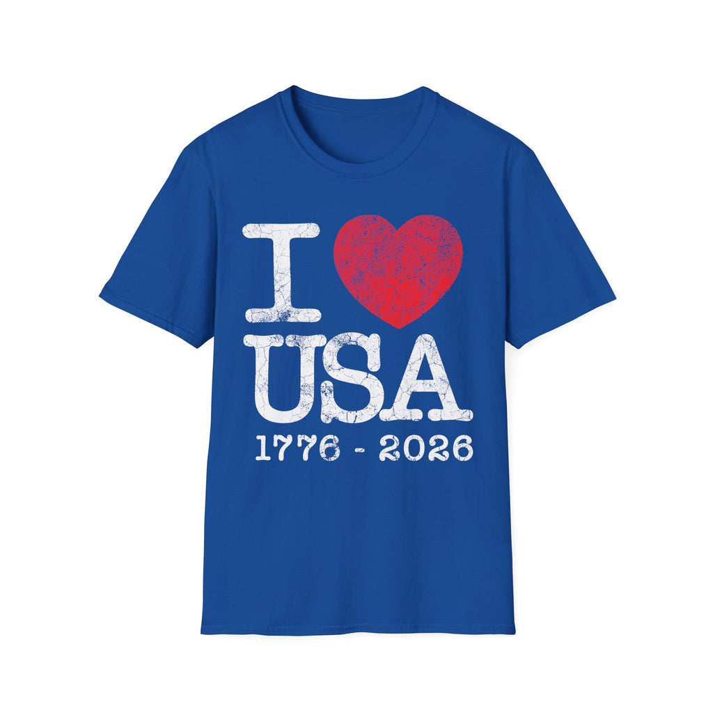 I Heart USA 250 Vintage Gym T-Shirt