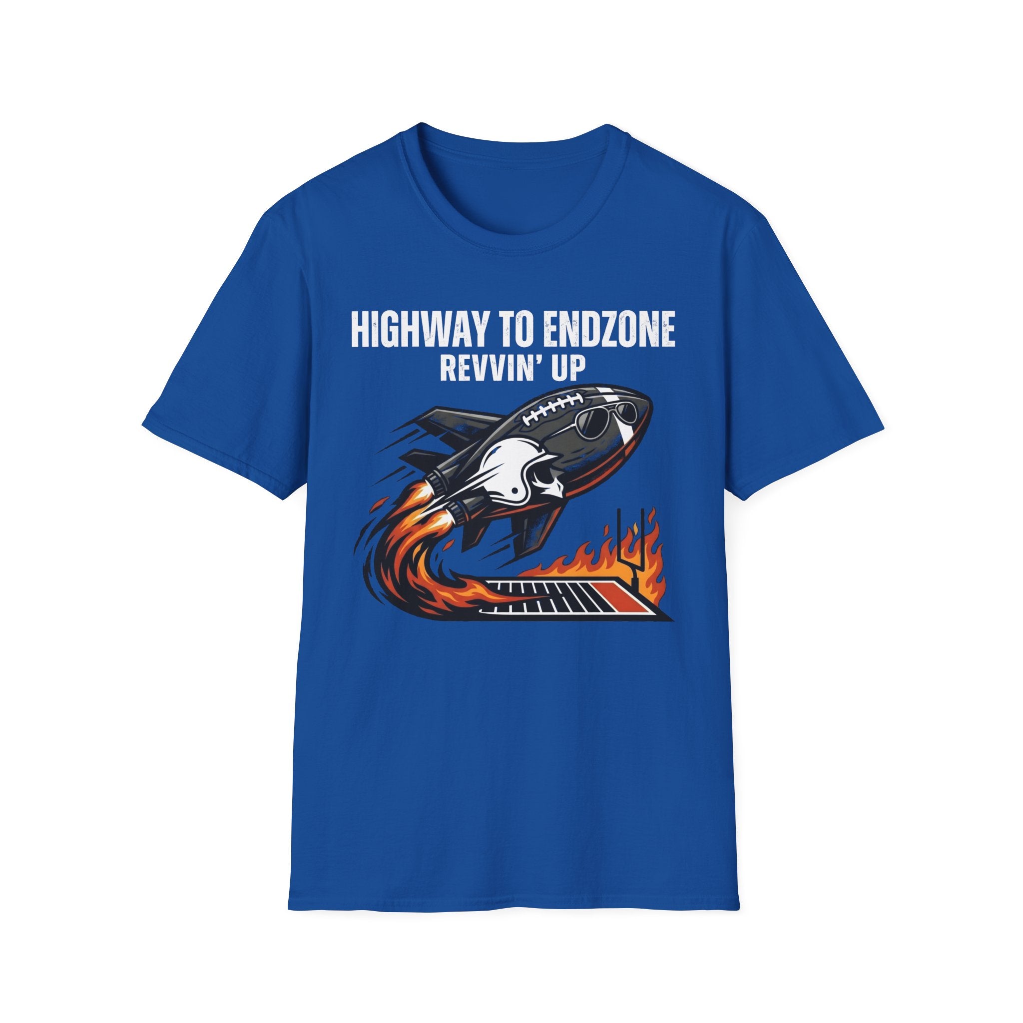 Gridiron Highway To Endzone Revvin Up Gym T-Shirt
