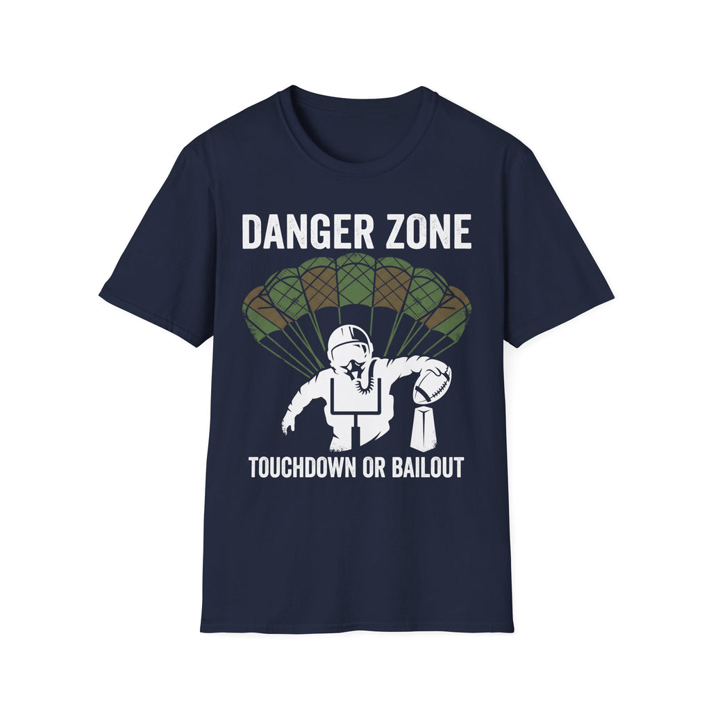 Gridiron Danger Zone Touchdown or Bail Gym T-Shirt