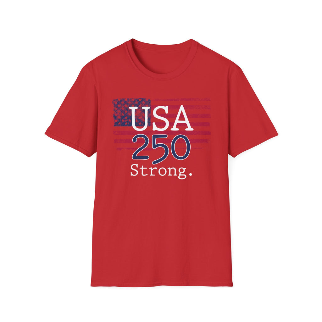 USA 250 Strong Flag Gym Vintage Gym T-Shirt