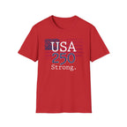 USA 250 Strong Flag Gym Vintage Gym T-Shirt