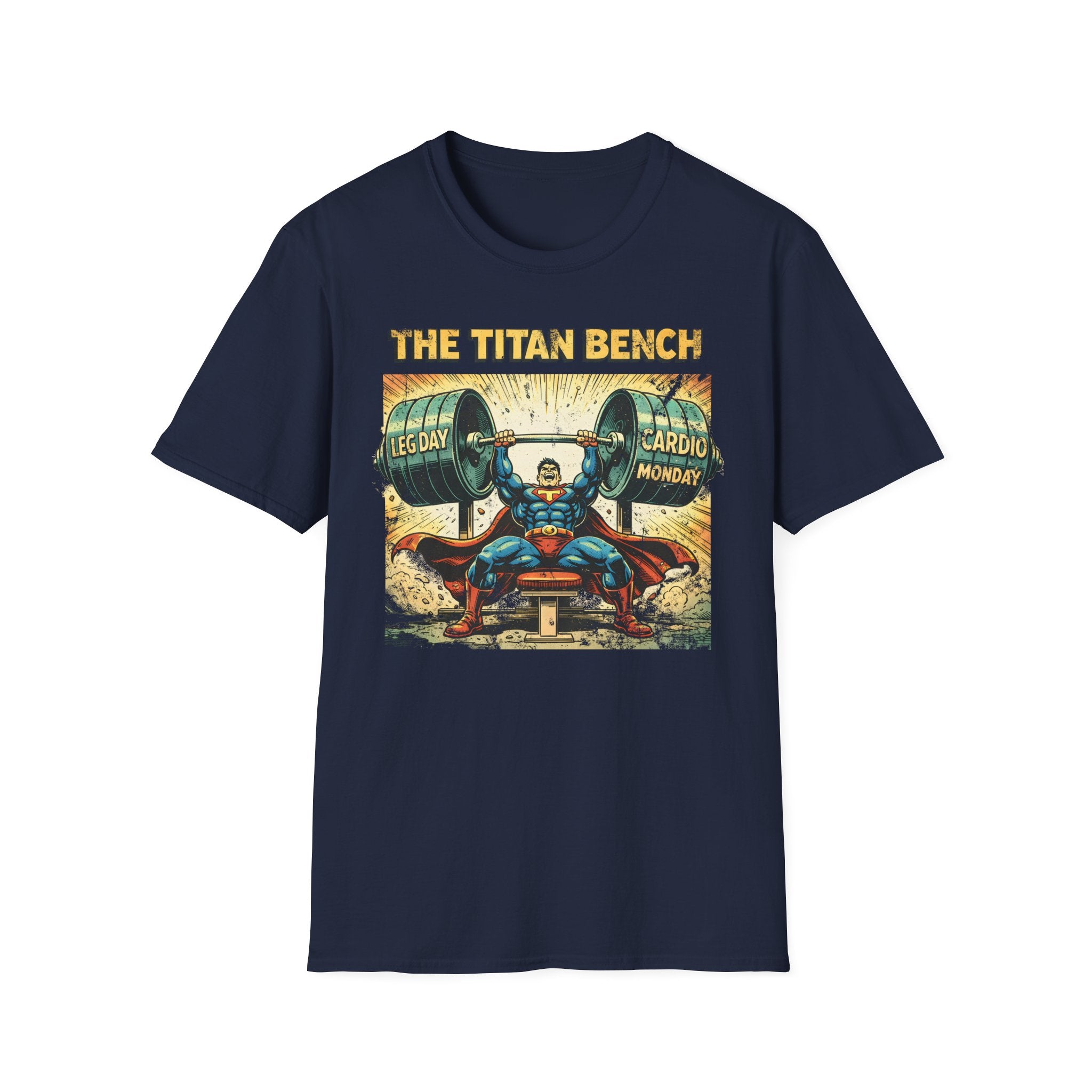 Retro Comic Titan Bench Gymwear T-Shirt