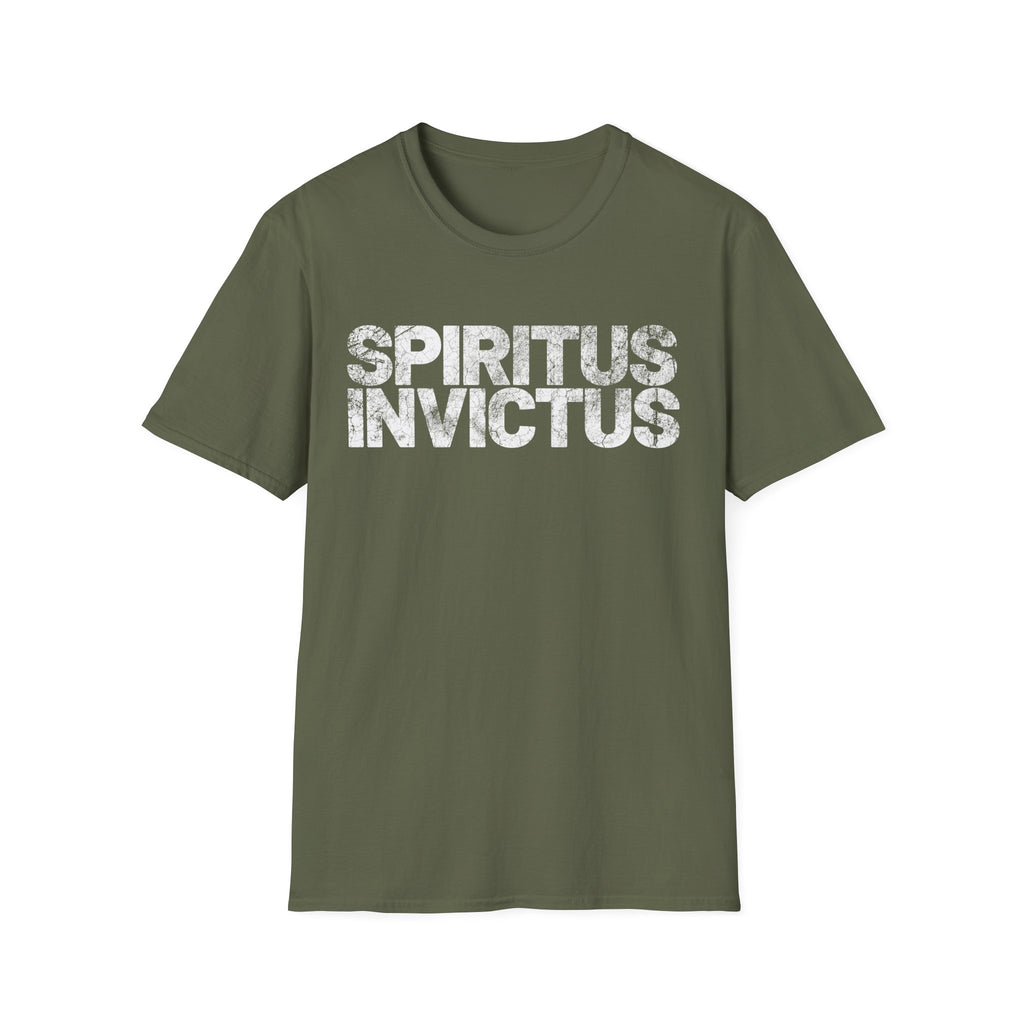 Spiritus Invictus Typographic Gym T-Shirt