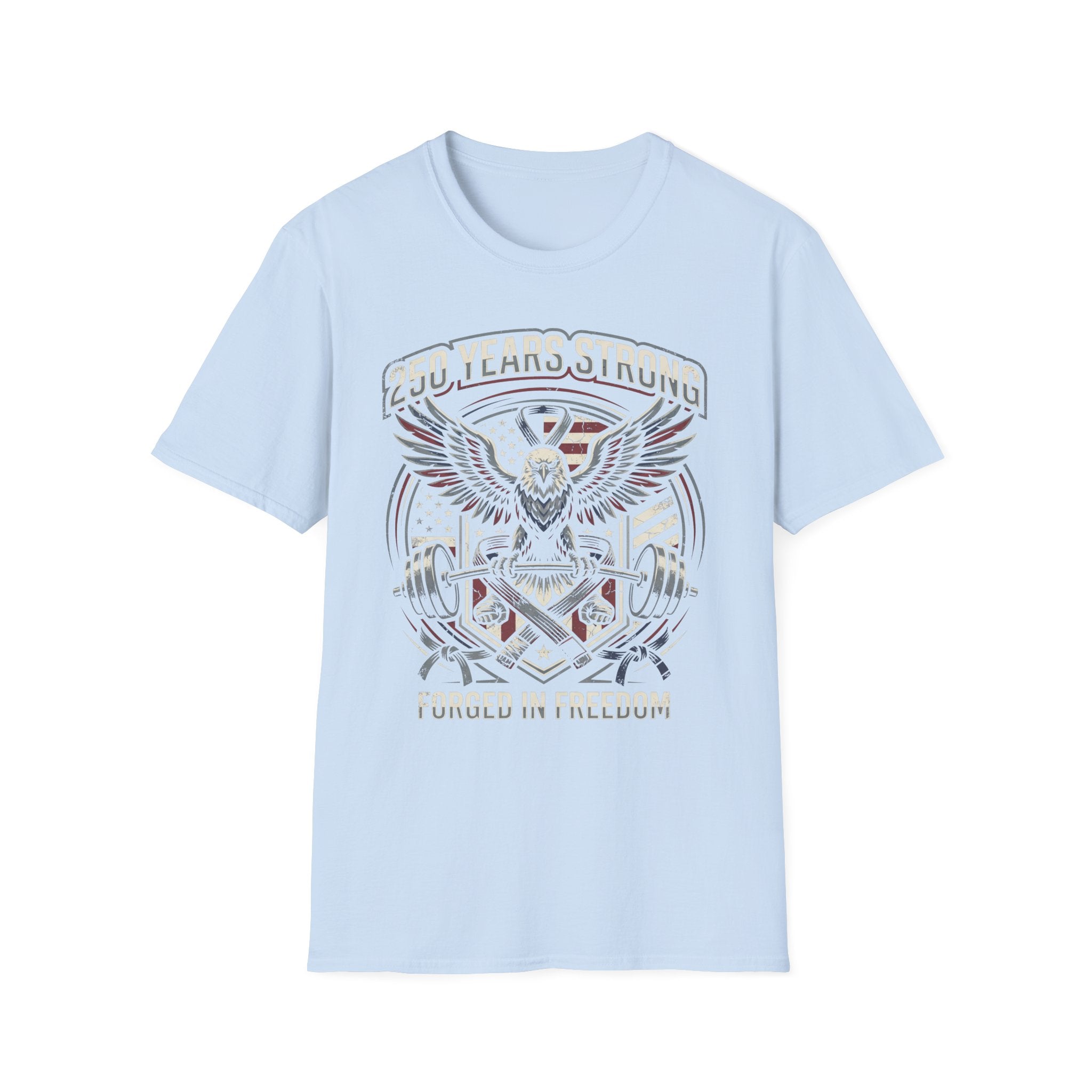 USA 250 Freedom Forged Gym Vintage Gym T-Shirt