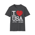 I Heart USA 250 Vintage Gym T-Shirt