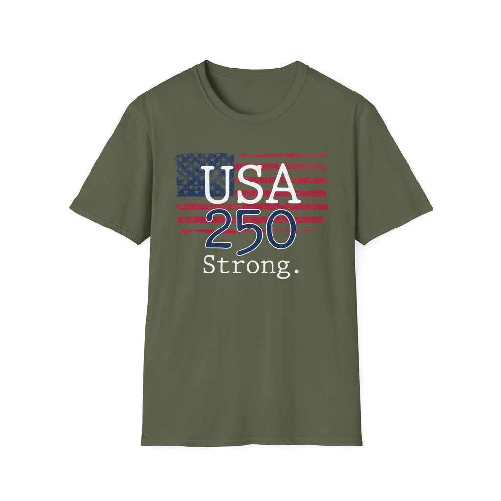 USA 250 Strong Flag Gym Vintage Gym T-Shirt