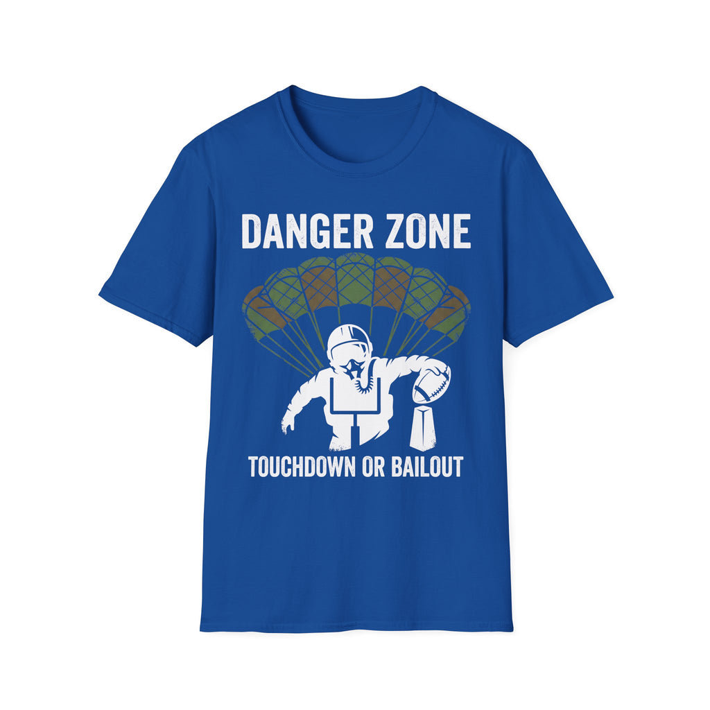 Gridiron Danger Zone Touchdown or Bail Gym T-Shirt