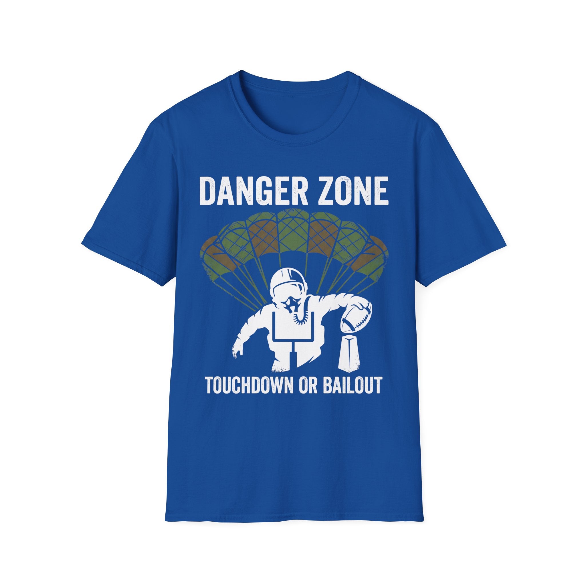 Gridiron Danger Zone Touchdown or Bail Gym T-Shirt