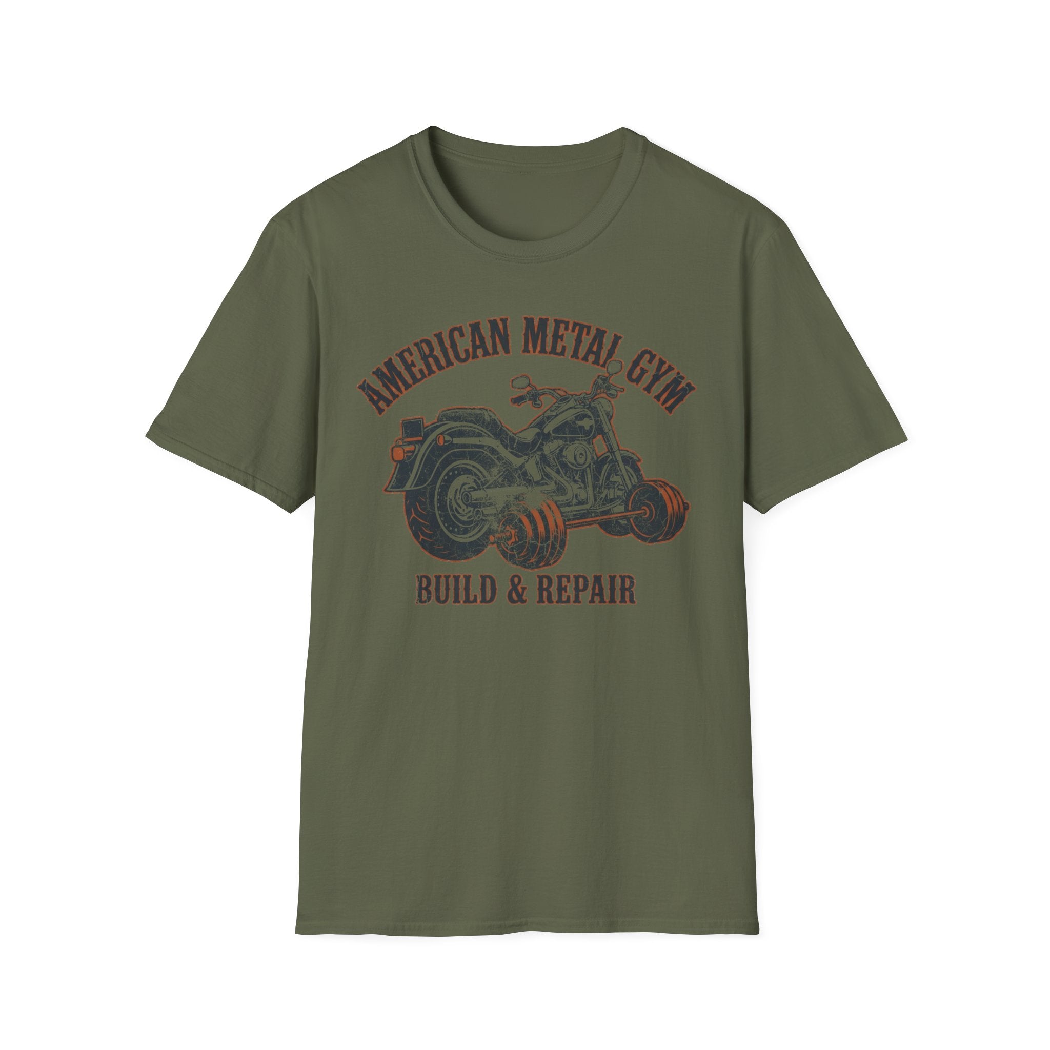 American Metal Build and Repair Vintage Graphic Gym T-Shirt