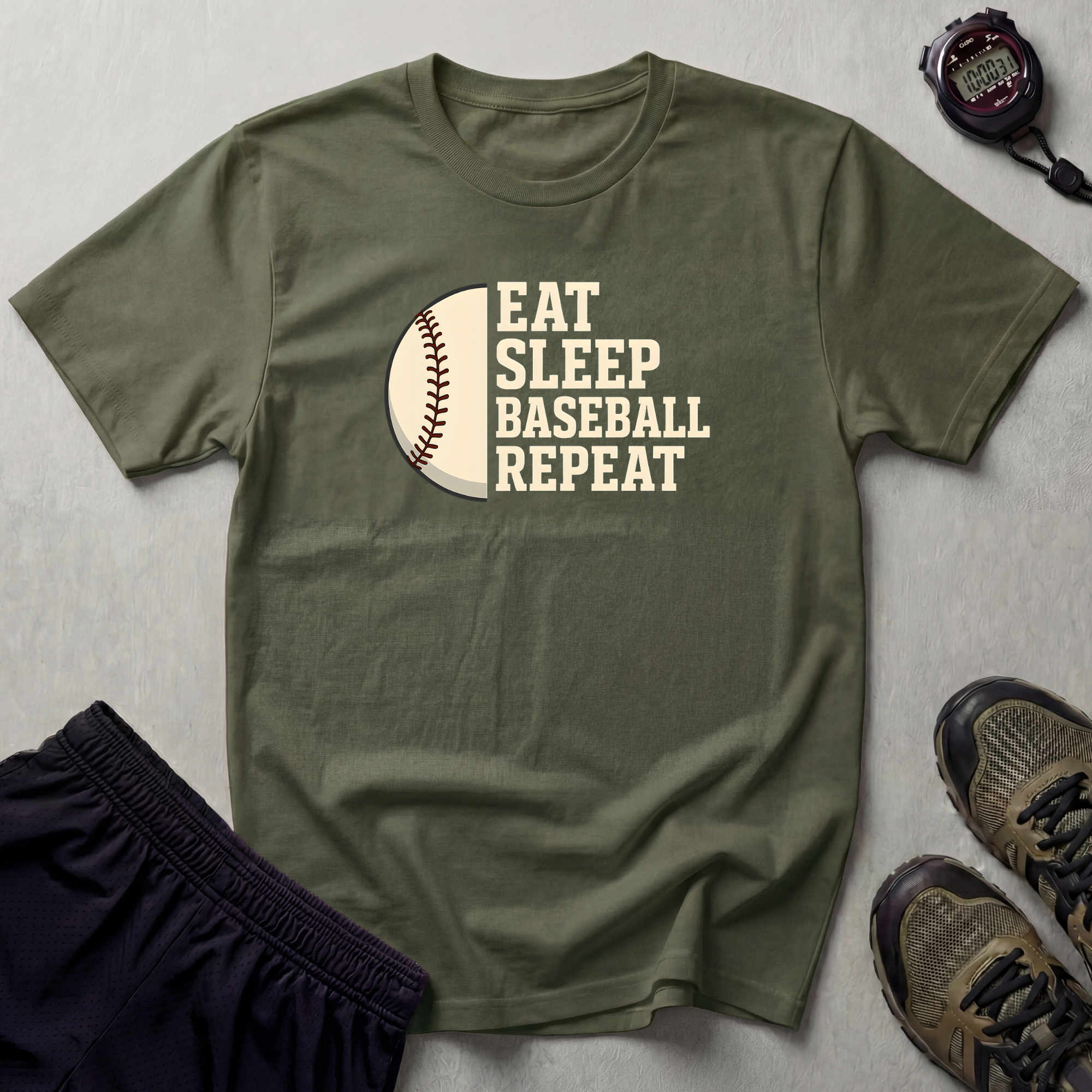 Eat Sleep Baseball Repeat T-Shirt