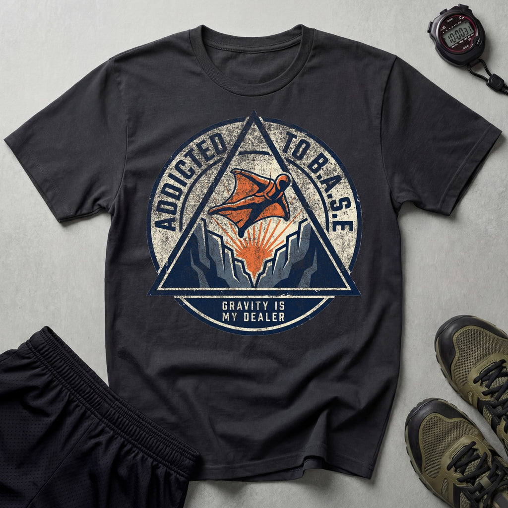 Addicted To B.A.S.E Sky Diving T-Shirt