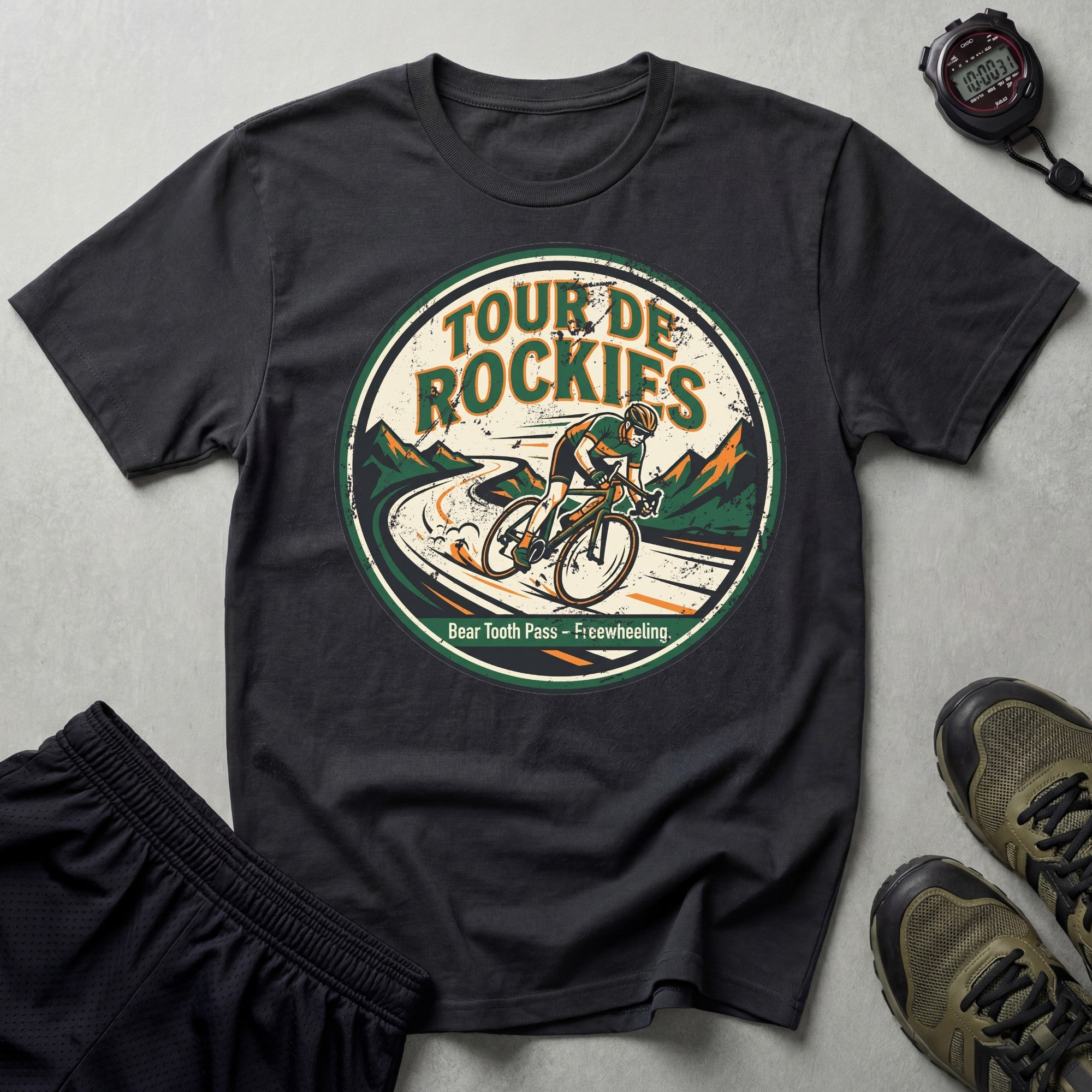 Tour de Rockies Badge T-Shirt