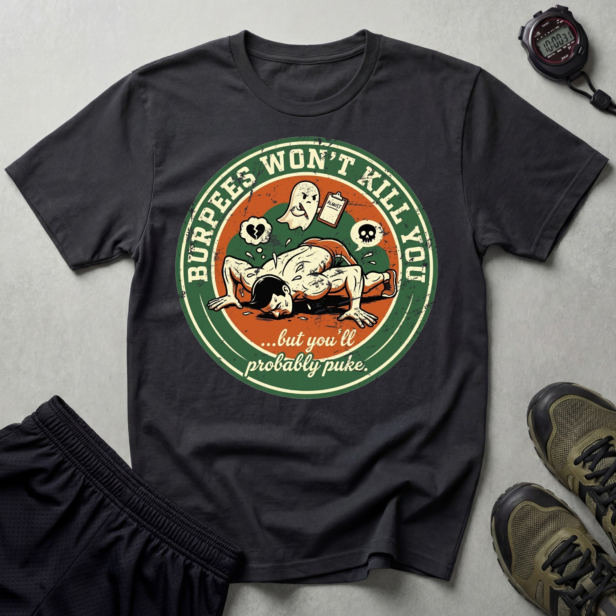 Burpees Wont Kill You Gym T-Shirt