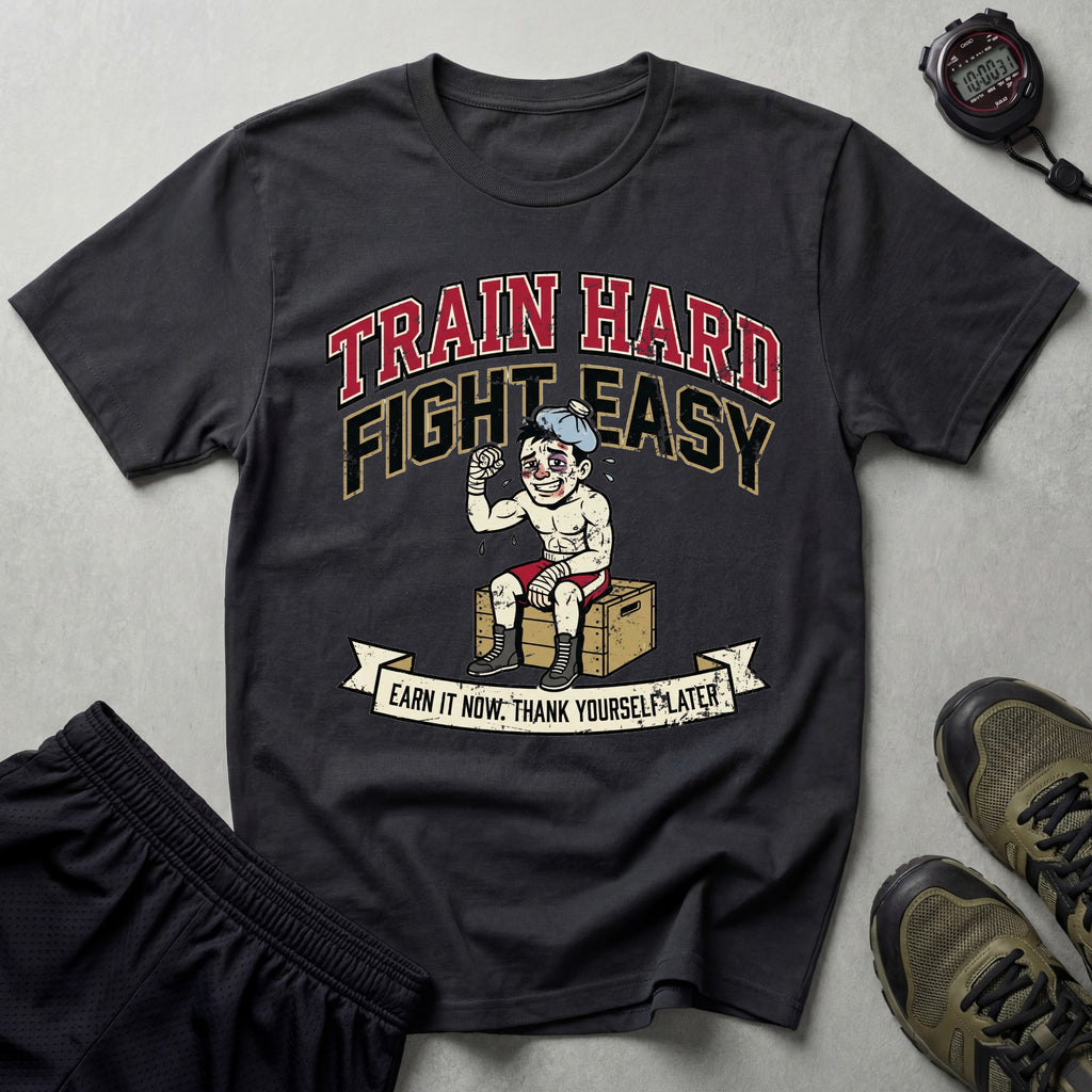Train Hard Fight Easy Boxing T-Shirt