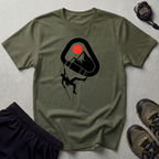 Rappelling climber silhouette T-Shirt