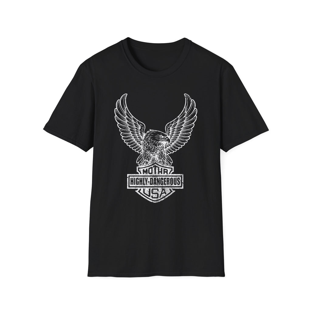 Dangerous Eagle Graphic Retro Gym T-Shirt