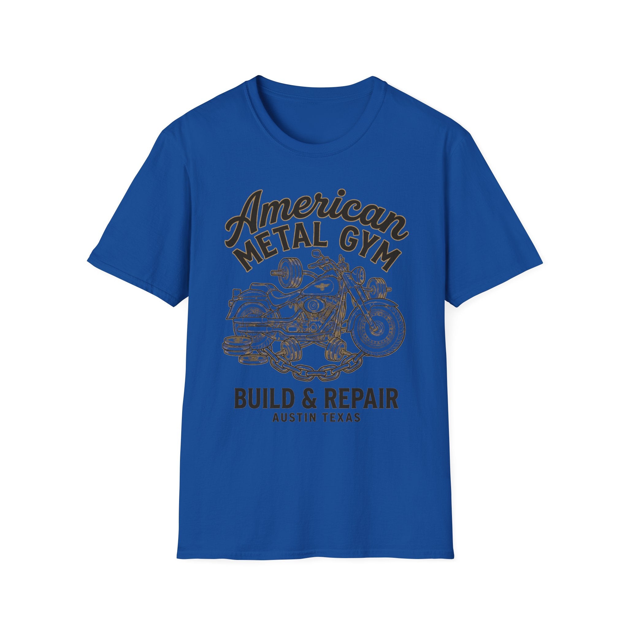 American Metal Austin TX Build and Repair Vintage Graphic Gym T-Shirt