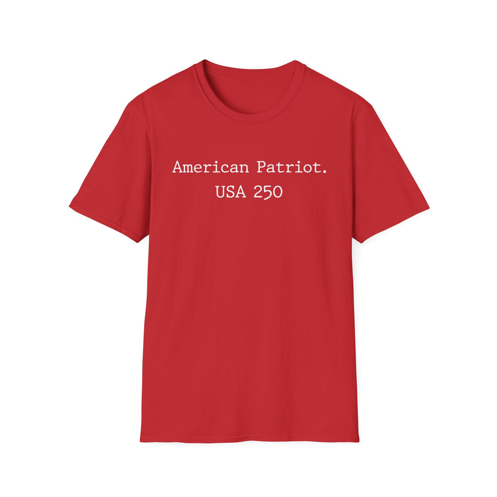 American Patriot White Typographic Vintage Gym T-Shirt