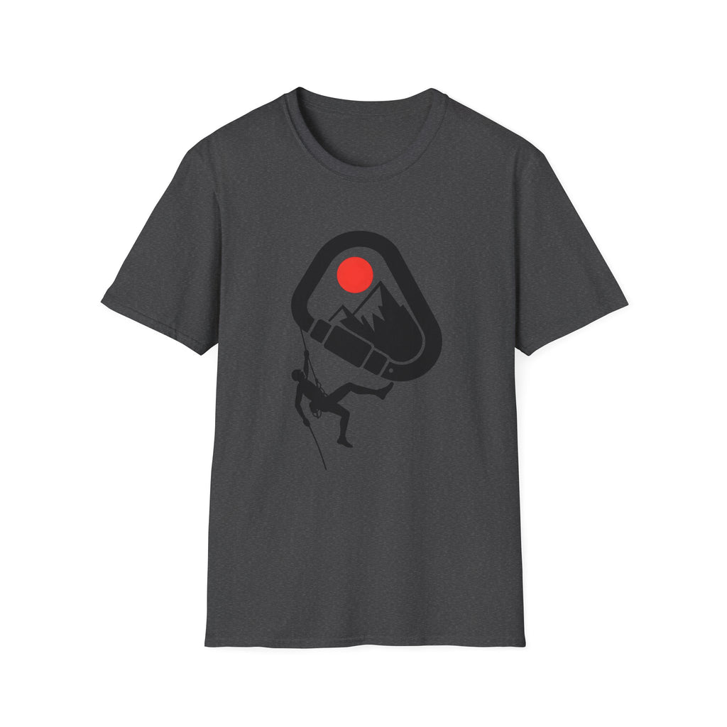 Rappelling climber silhouette T-Shirt