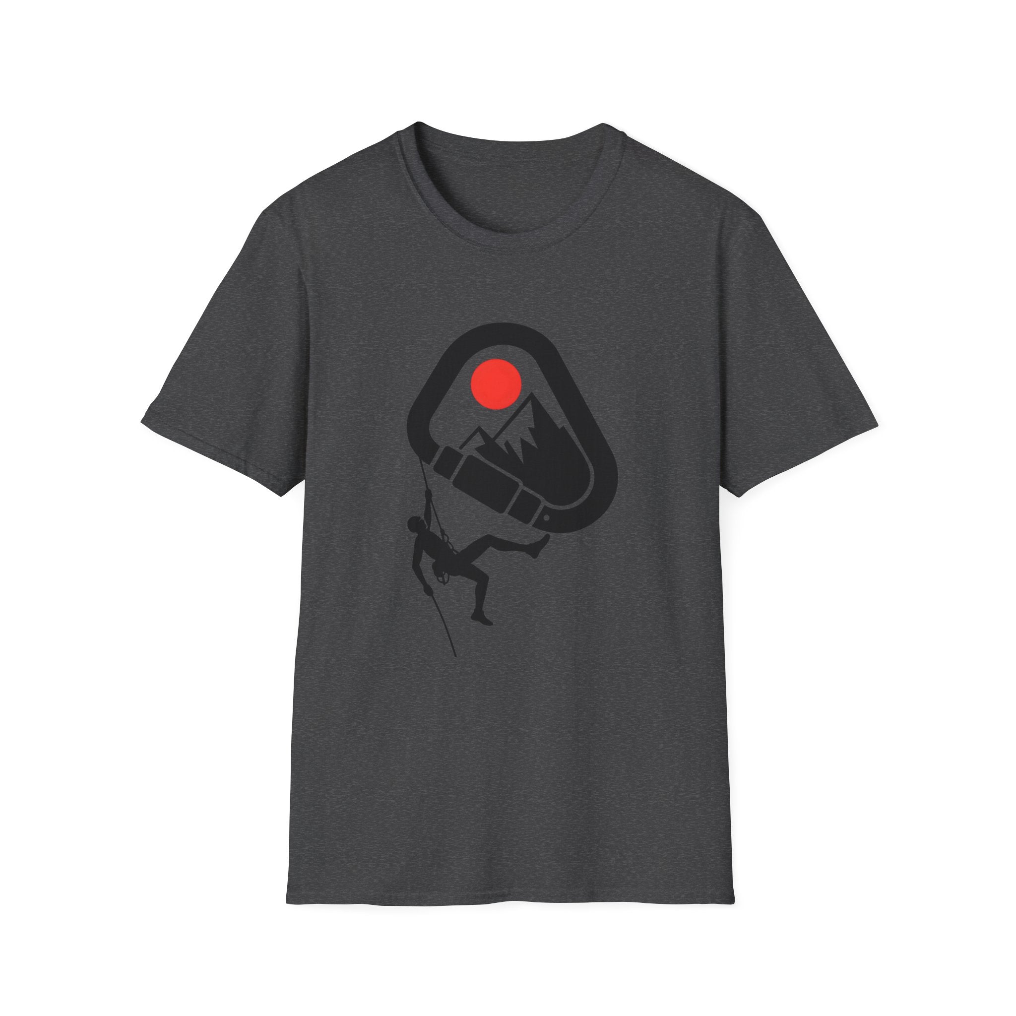 Rappelling climber silhouette T-Shirt