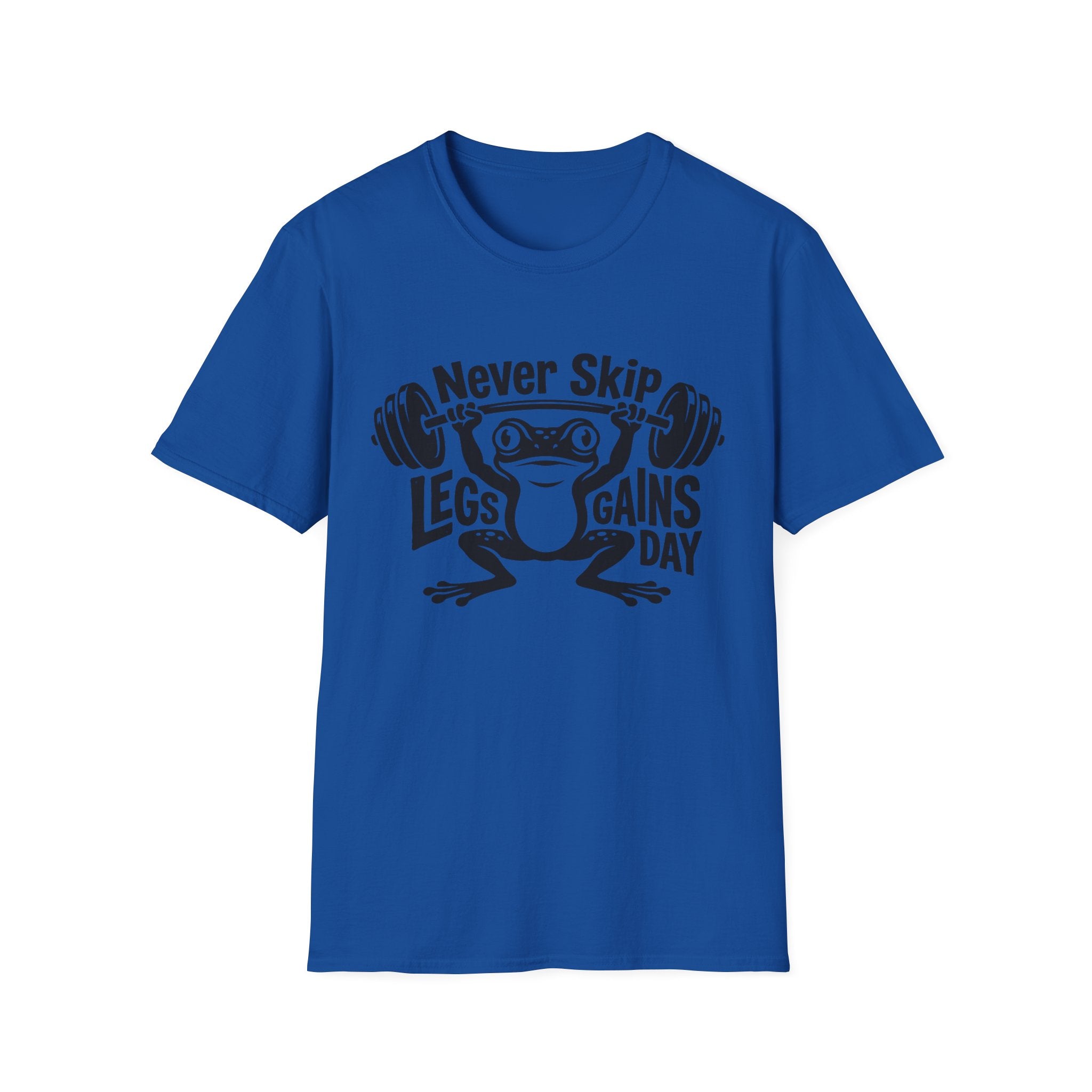 Never Skip Leg Day black Gym T-Shirt