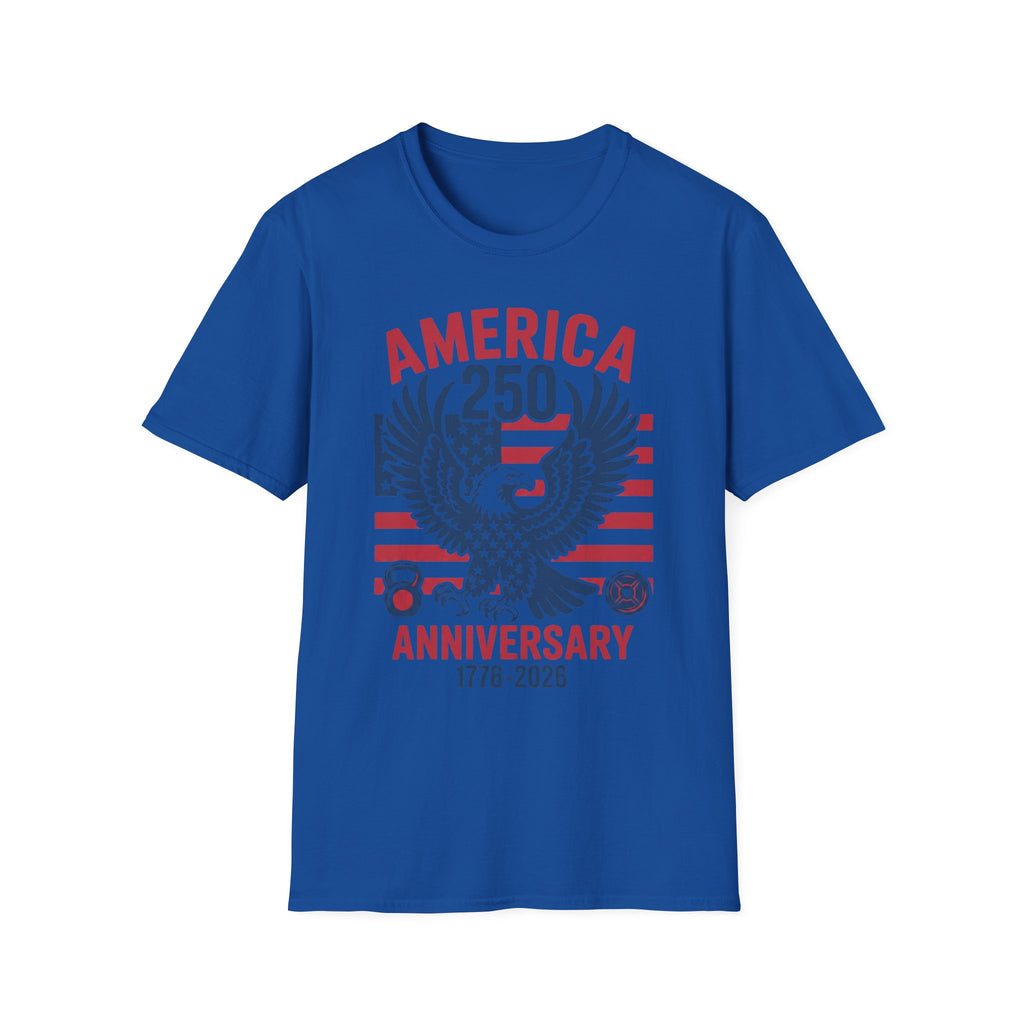 USA 250 Anniversary Gym Graphic Retro Gym T-Shirt