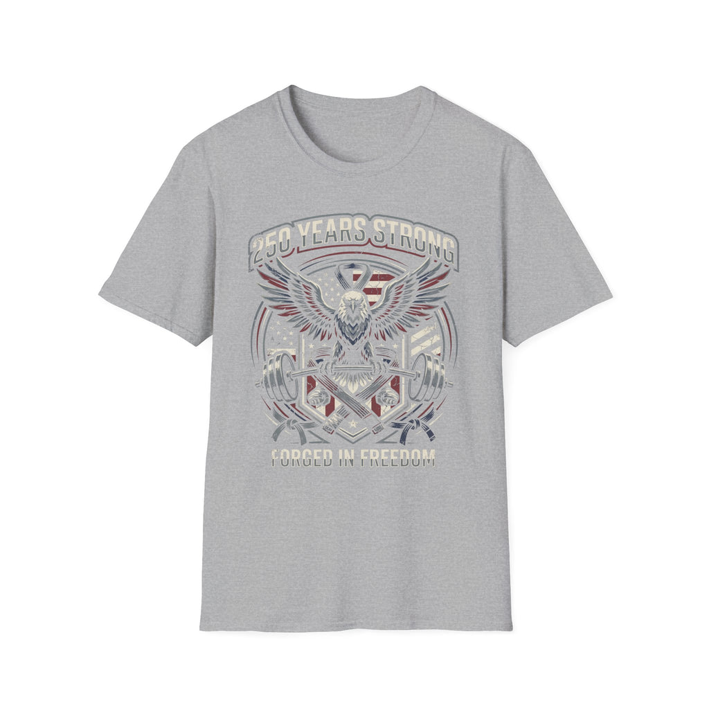 USA 250 Freedom Forged Gym Vintage Gym T-Shirt