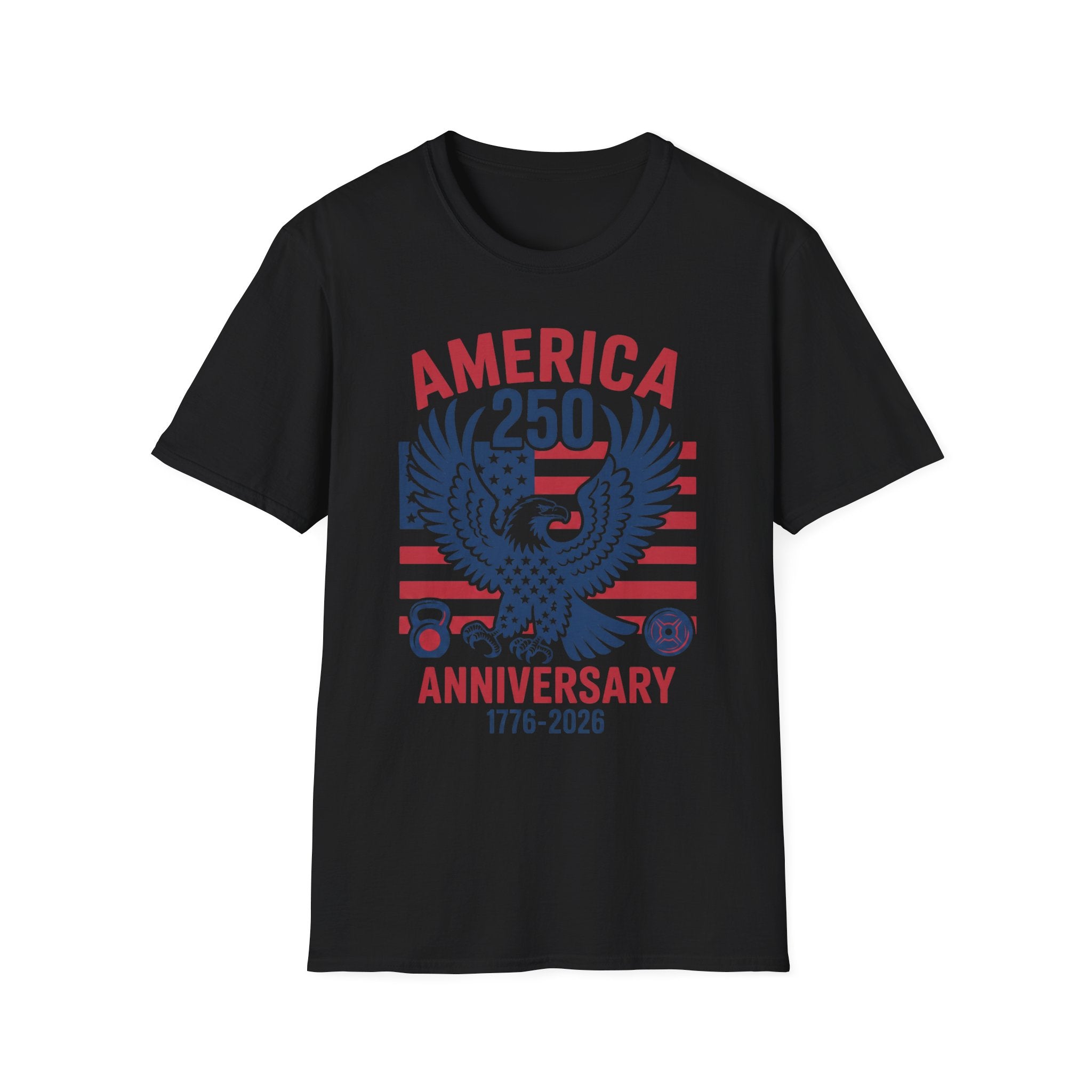 USA 250 Anniversary Gym Graphic Retro Gym T-Shirt