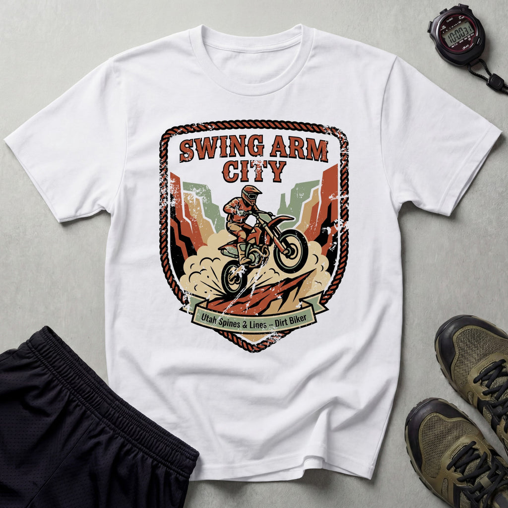 Swing Arm City Dirt Bike T-Shirt