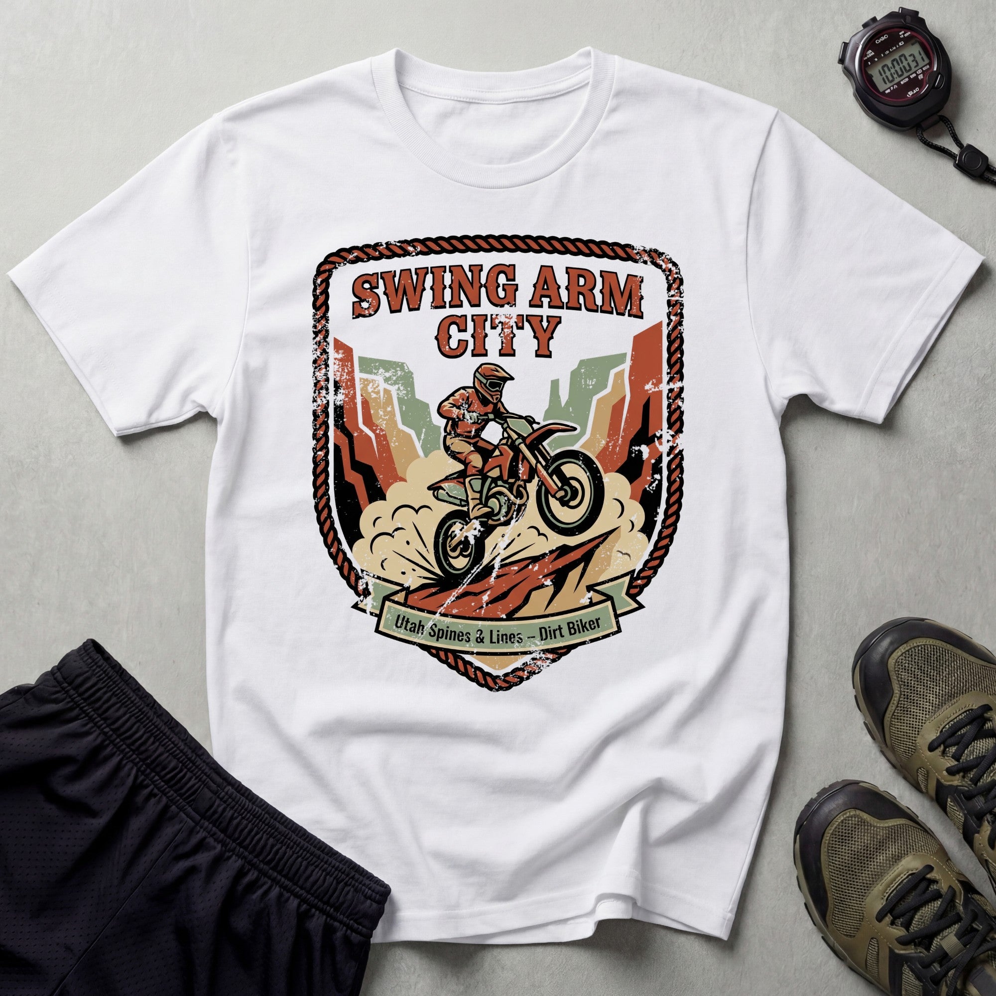 Swing Arm City Dirt Bike T-Shirt