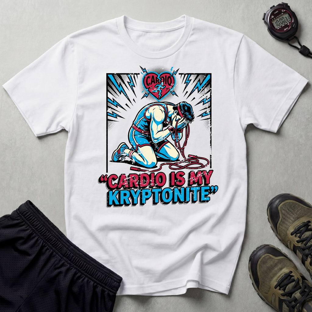 Cardio Is My Kryptonite Gym T-Shirt