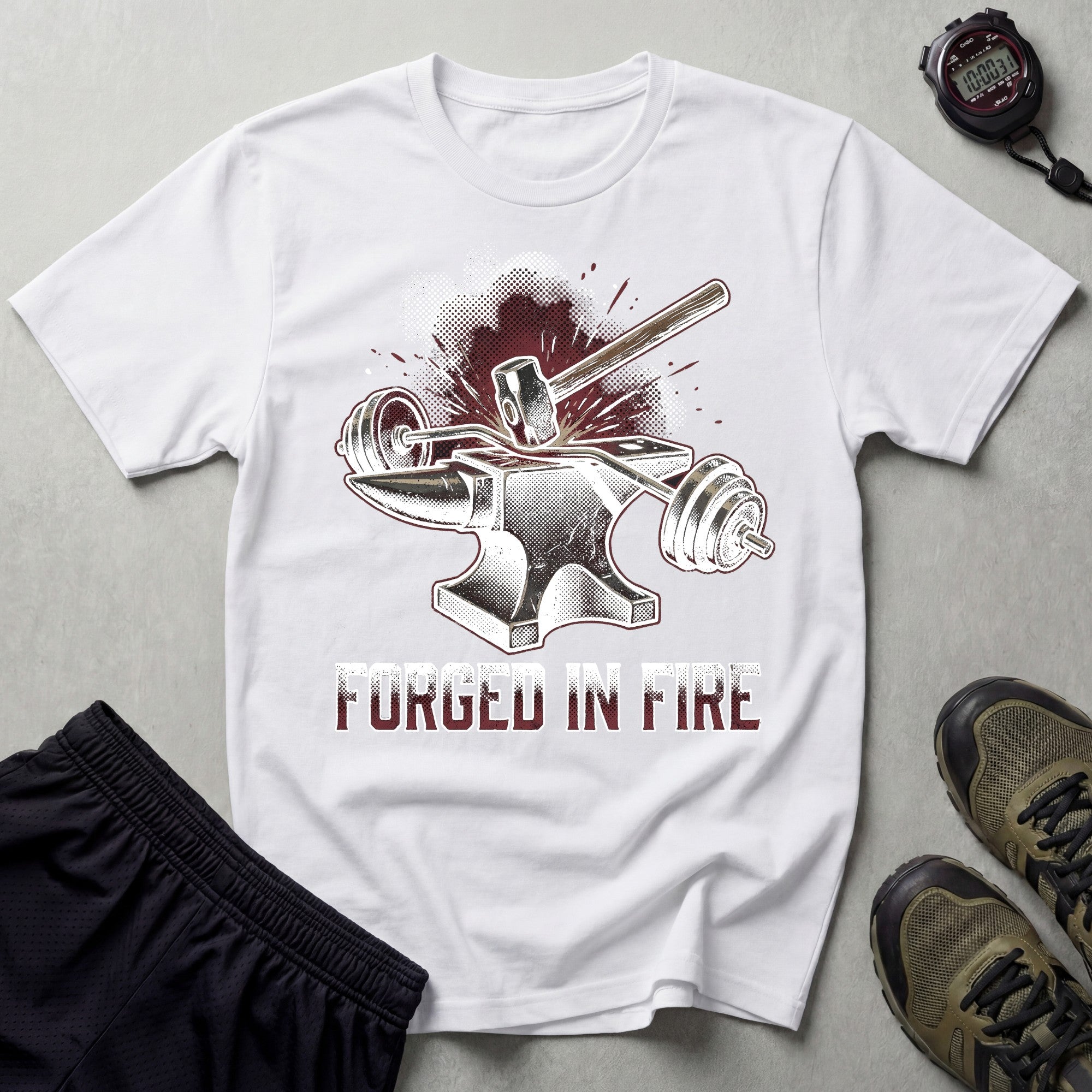 Forged In Fire Bodybuilding T-Shirt