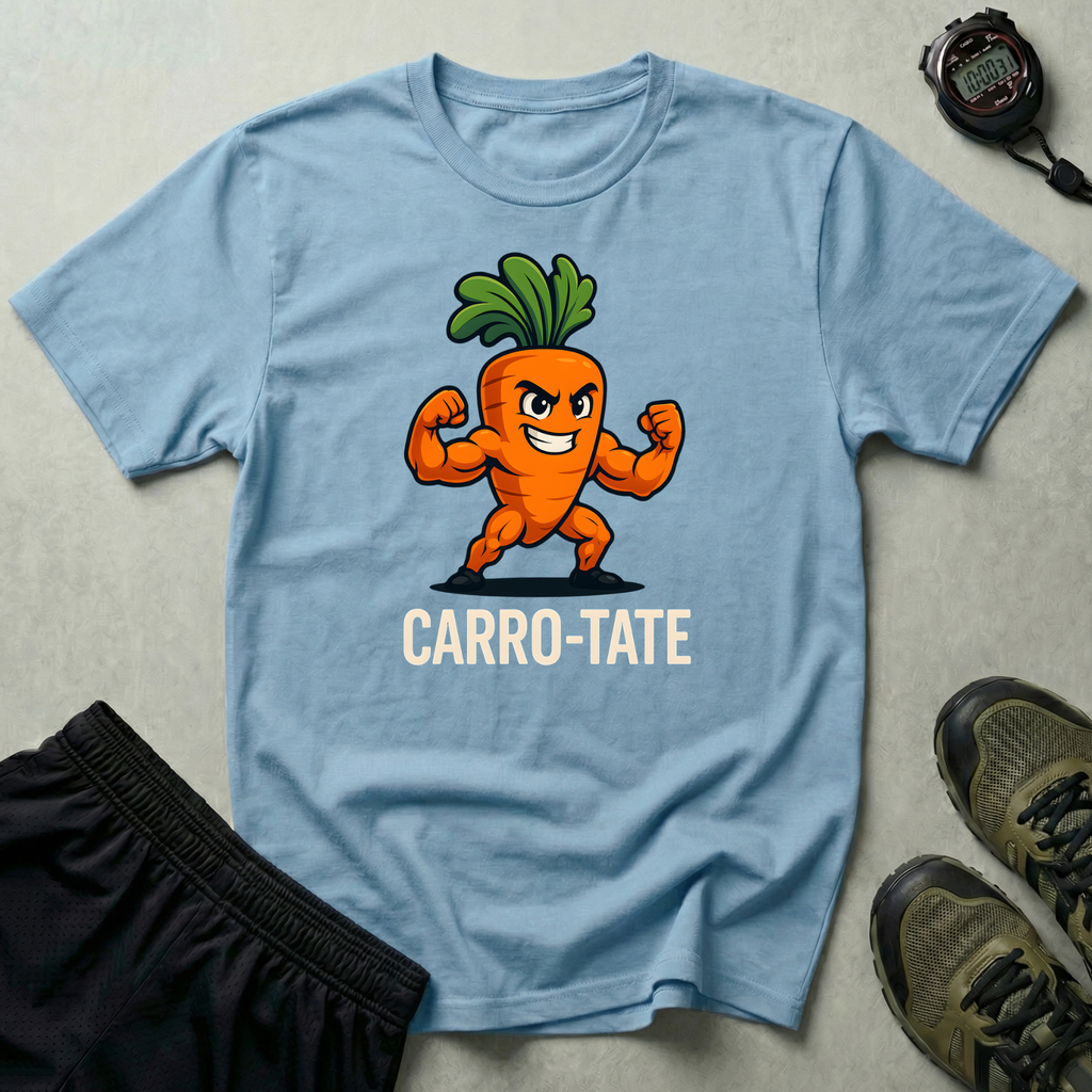 Muscular Carrot Mascot T-Shirt